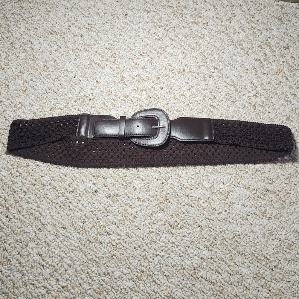 Brown Crochet Belt